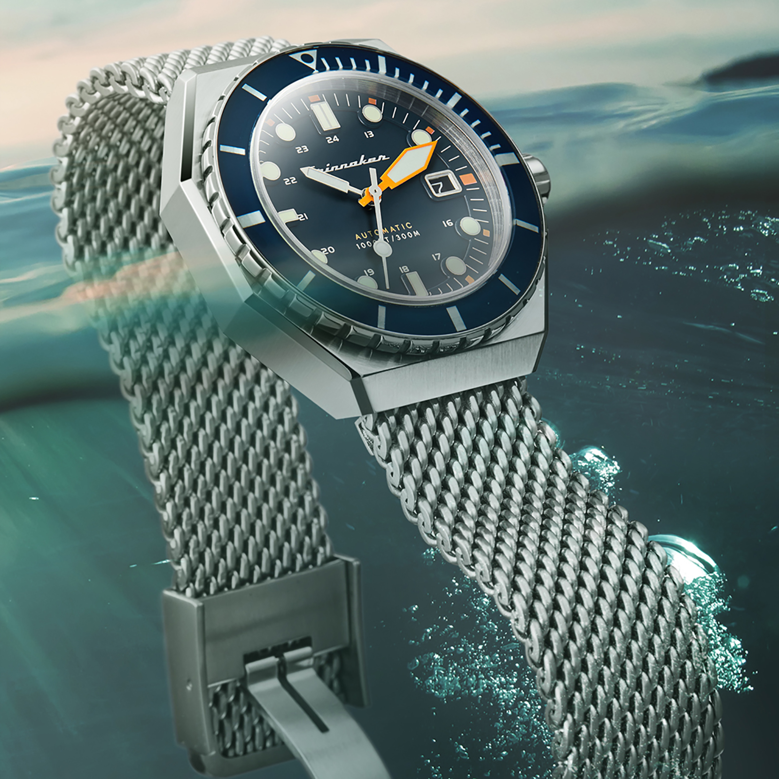 腕時計(アナログ)スピニカー　オートマチック時計