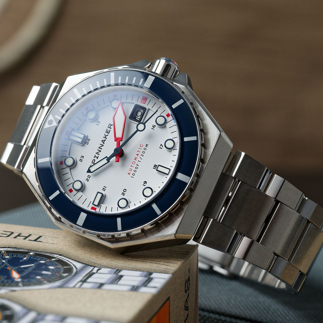 新品未使用　SPINNAKER スピニカー SP-5081-33 腕時計ホワイト